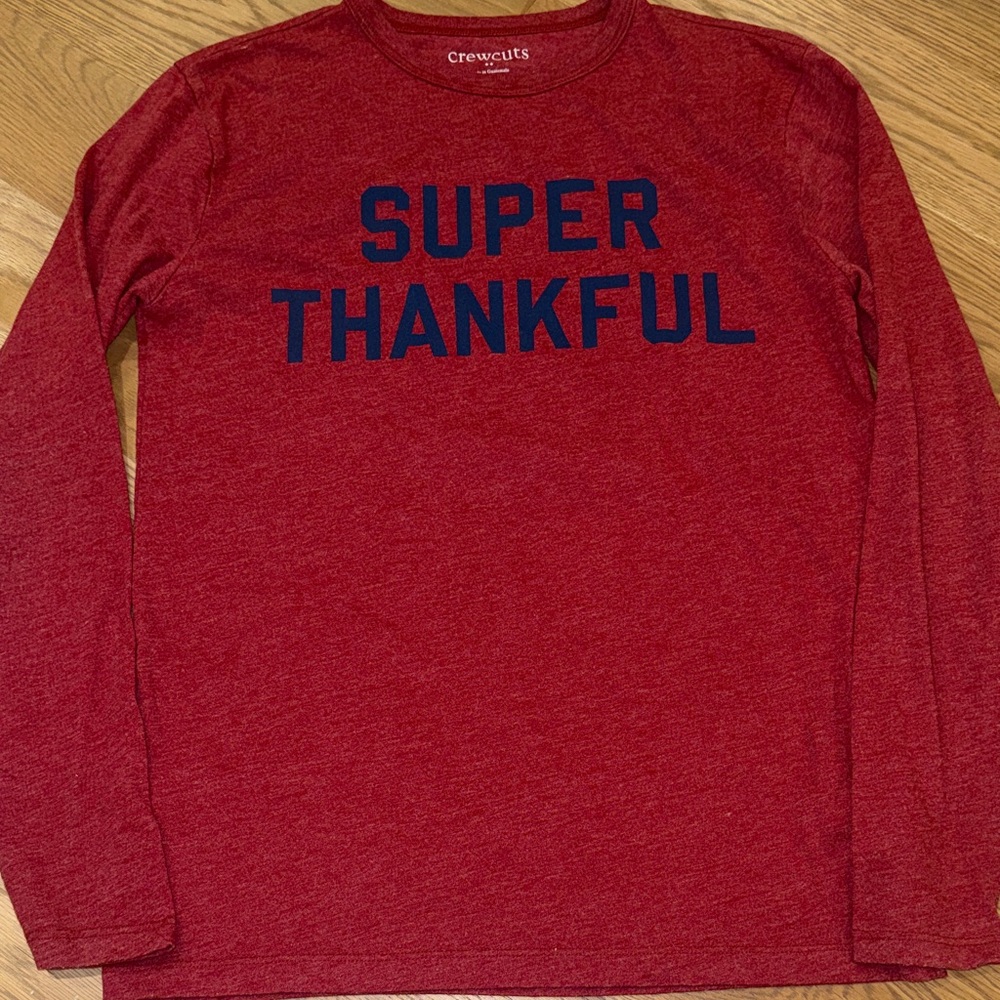 Crewcuts Super Thankful Long Sleeve Graphic Tee